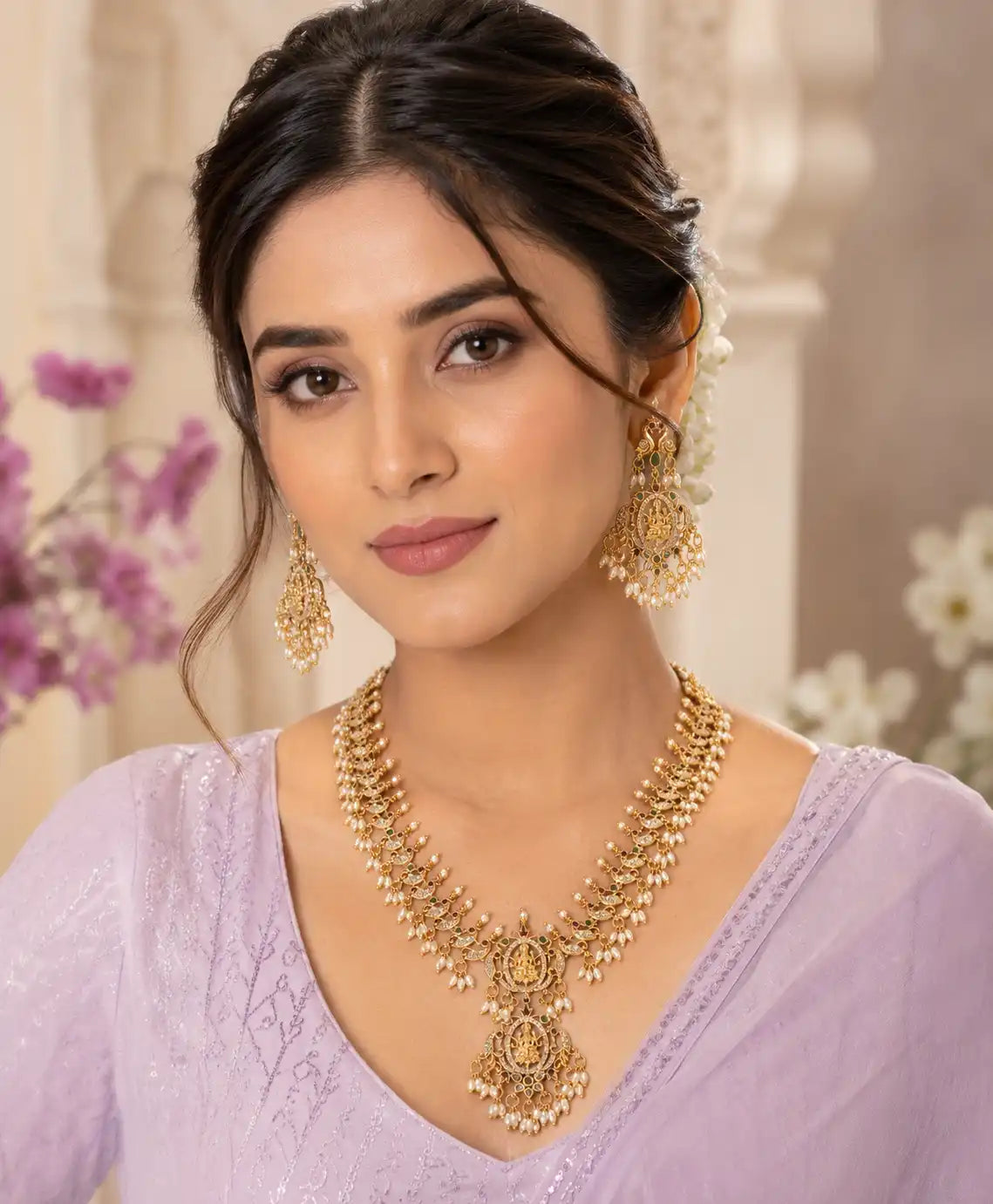 Rajsi Lakshmi Pearl Haar Set