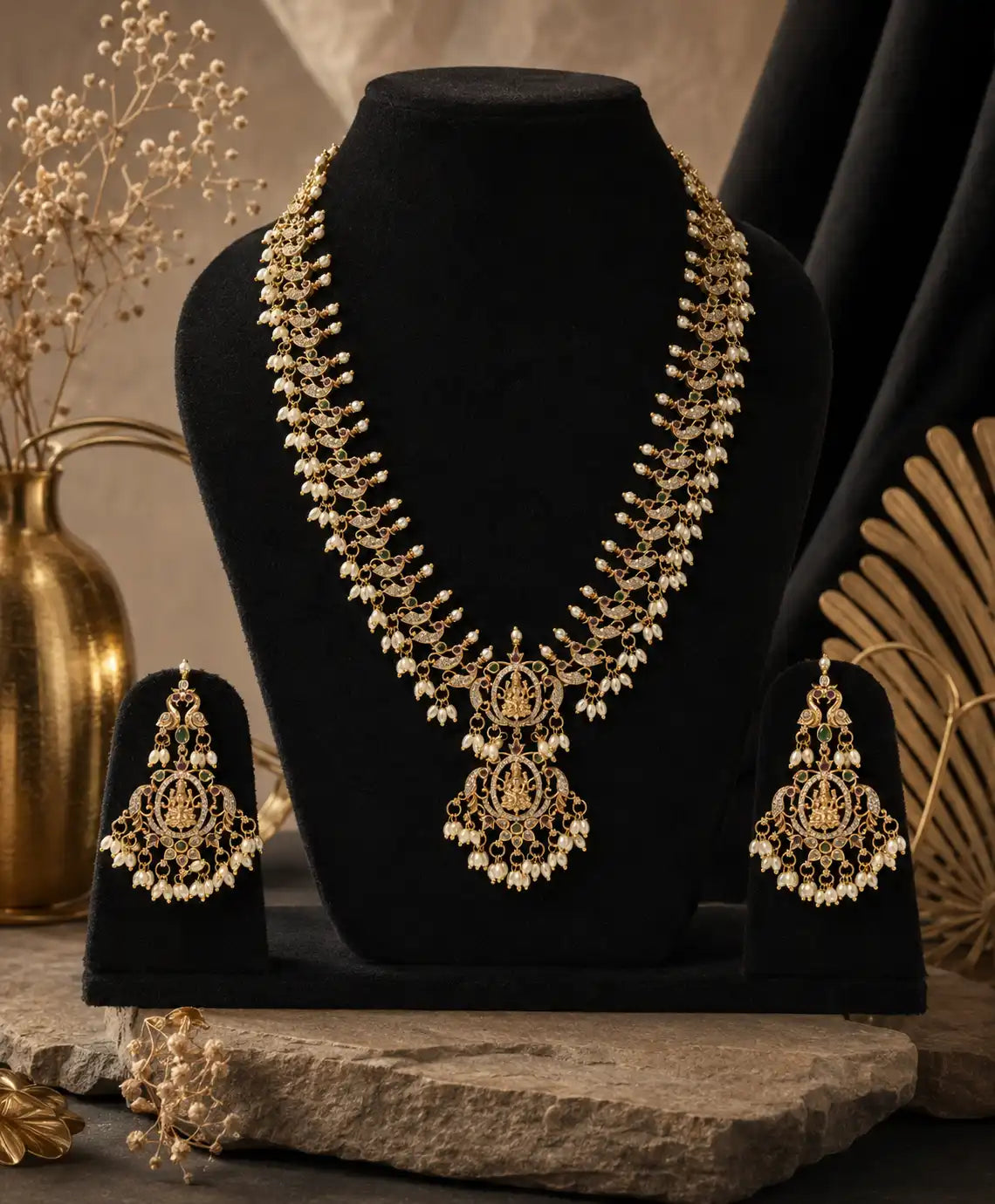 Rajsi Lakshmi Pearl Haar Set