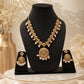 Rajwada Pearl Medallion Necklace Set