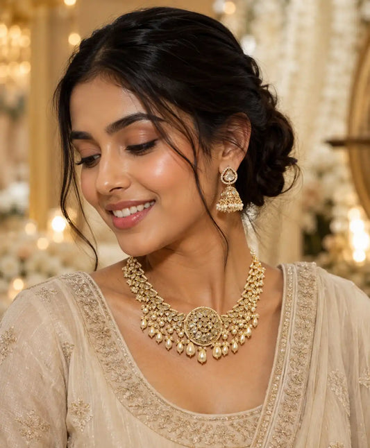 Noor-e-Kundan Pearl Choker Set
