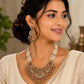 Rajwadi Pearl Heritage Statement Necklace Set