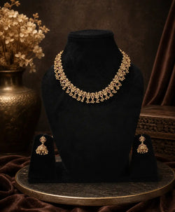 Antique Ruby Charm Necklace Set