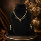 Emerald Dewdrop Kundan Necklace Set
