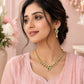 Emerald Dewdrop Kundan Necklace Set