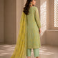 Lime Blossom Embroidered Unstitched Suit Set