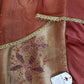Peach Designer Unstitched Suit Set
